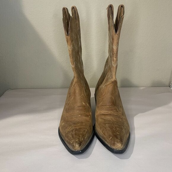 Ariat Leather Boots Heritage Western J Toe Sassy Brown - Picture 3 of 9